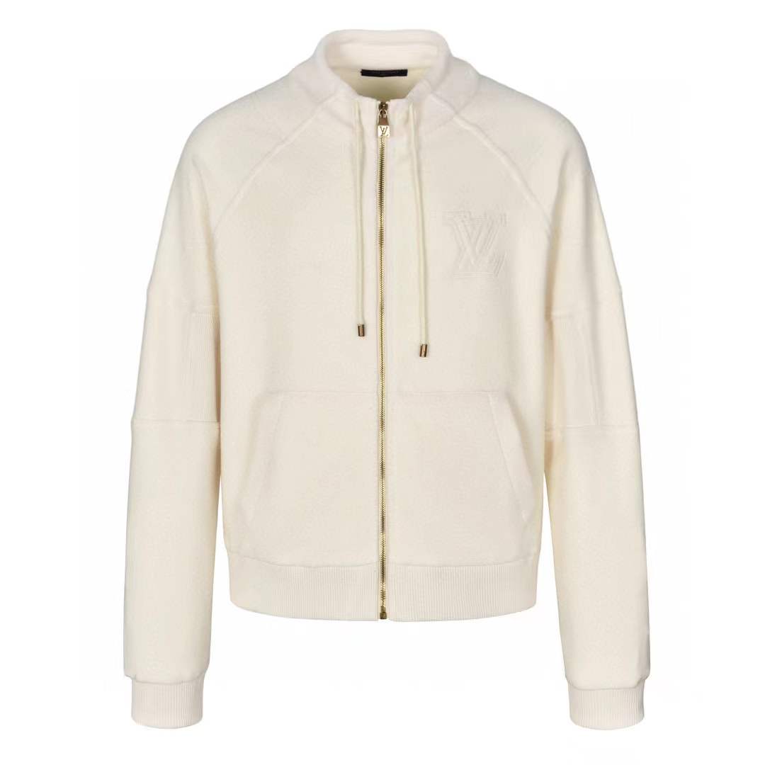 LV 25SS LV Zipper Jacket Ivory