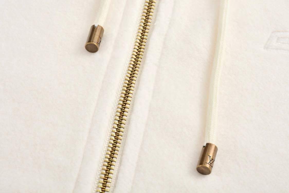 LV 25SS LV Zipper Jacket Ivory