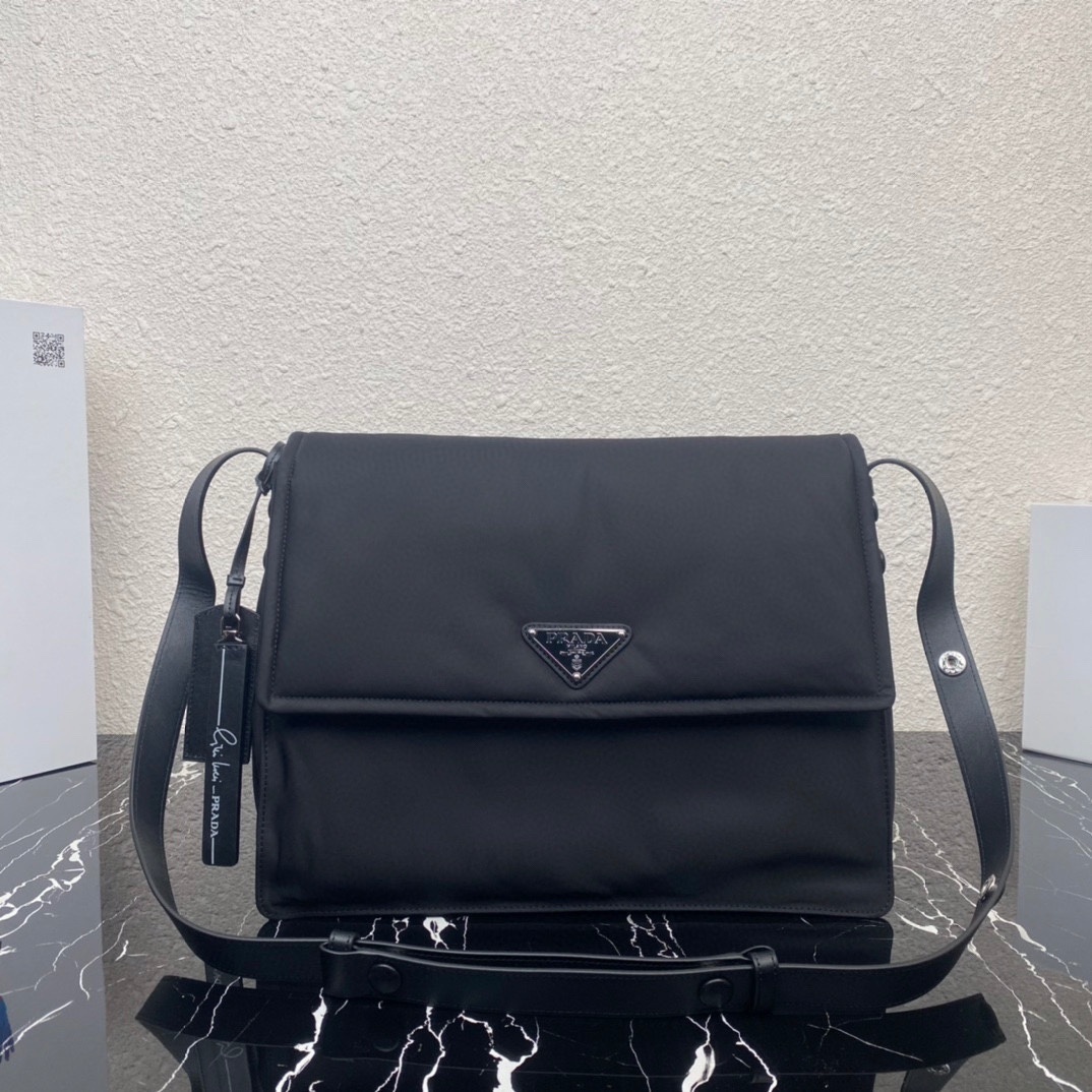 Prada Re-Nylon Traveller shoulder bag in black