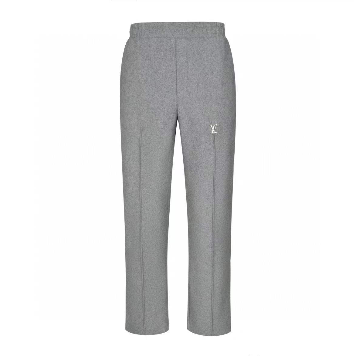 lv Tailored Technical Wool Track Pants in grey