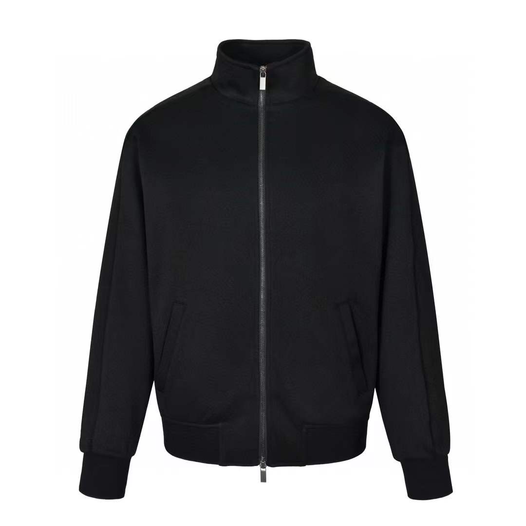 Dior Oblique Track Jacket in black cotton-blend jersey