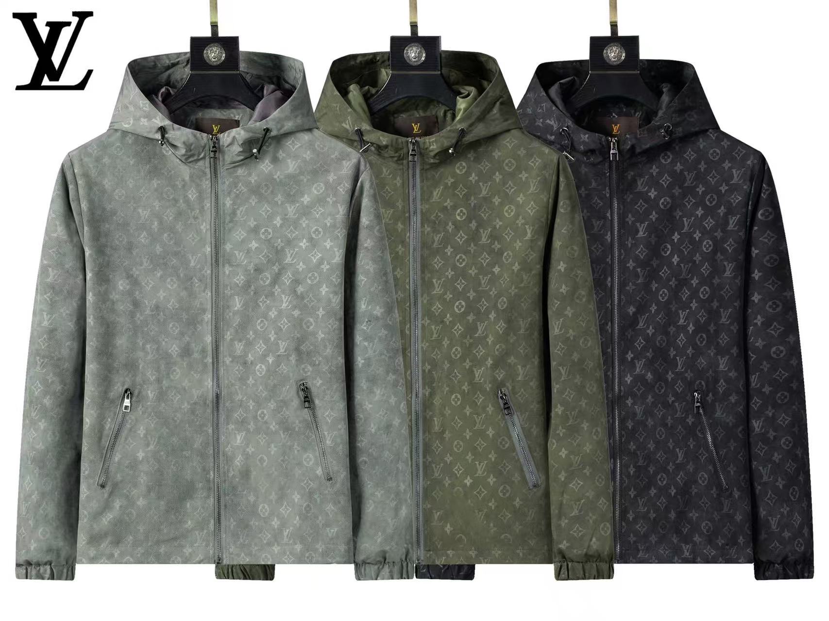 LV Monogram Embellished Hooded Blouson all colors