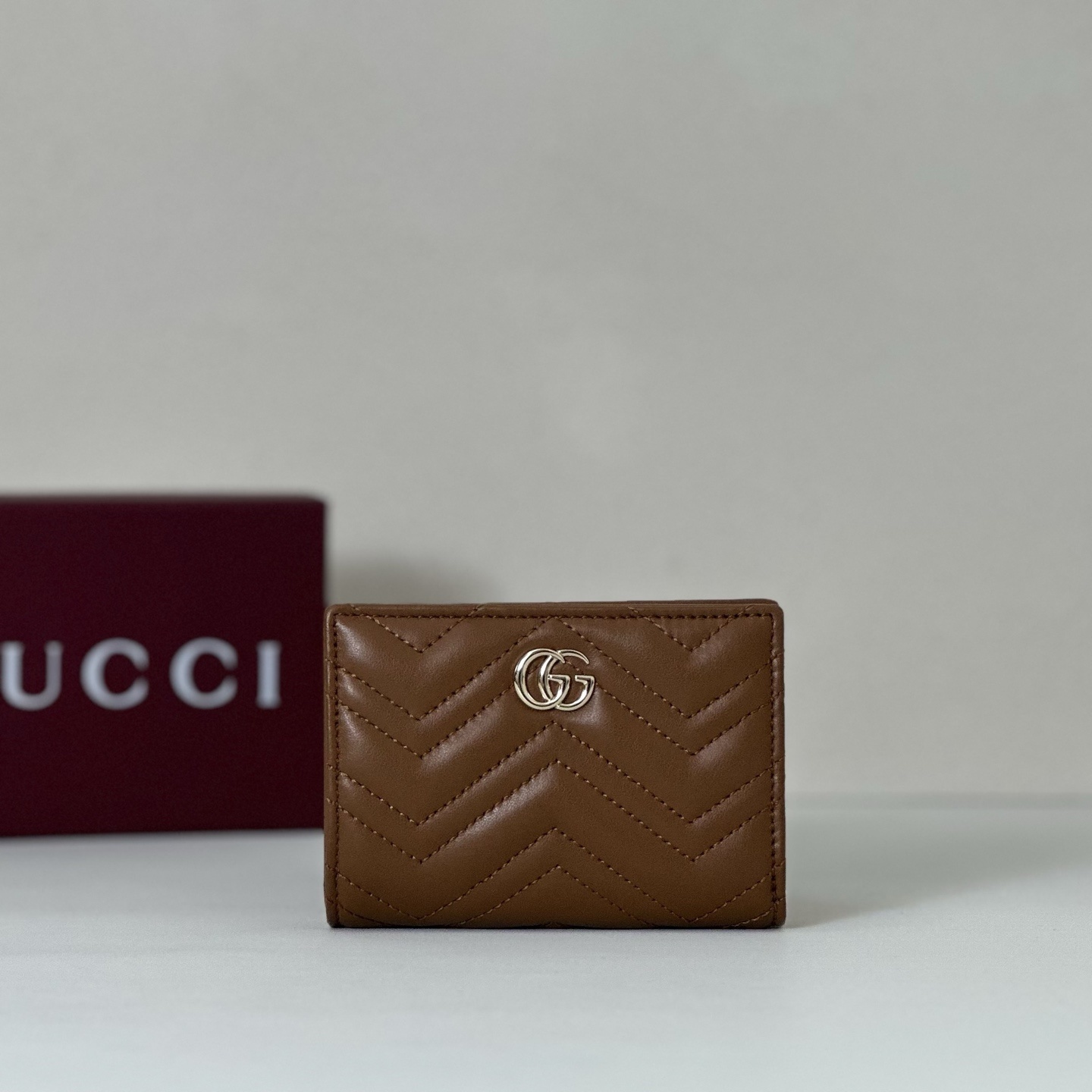 Gucci GG Marmont small wallet in brown