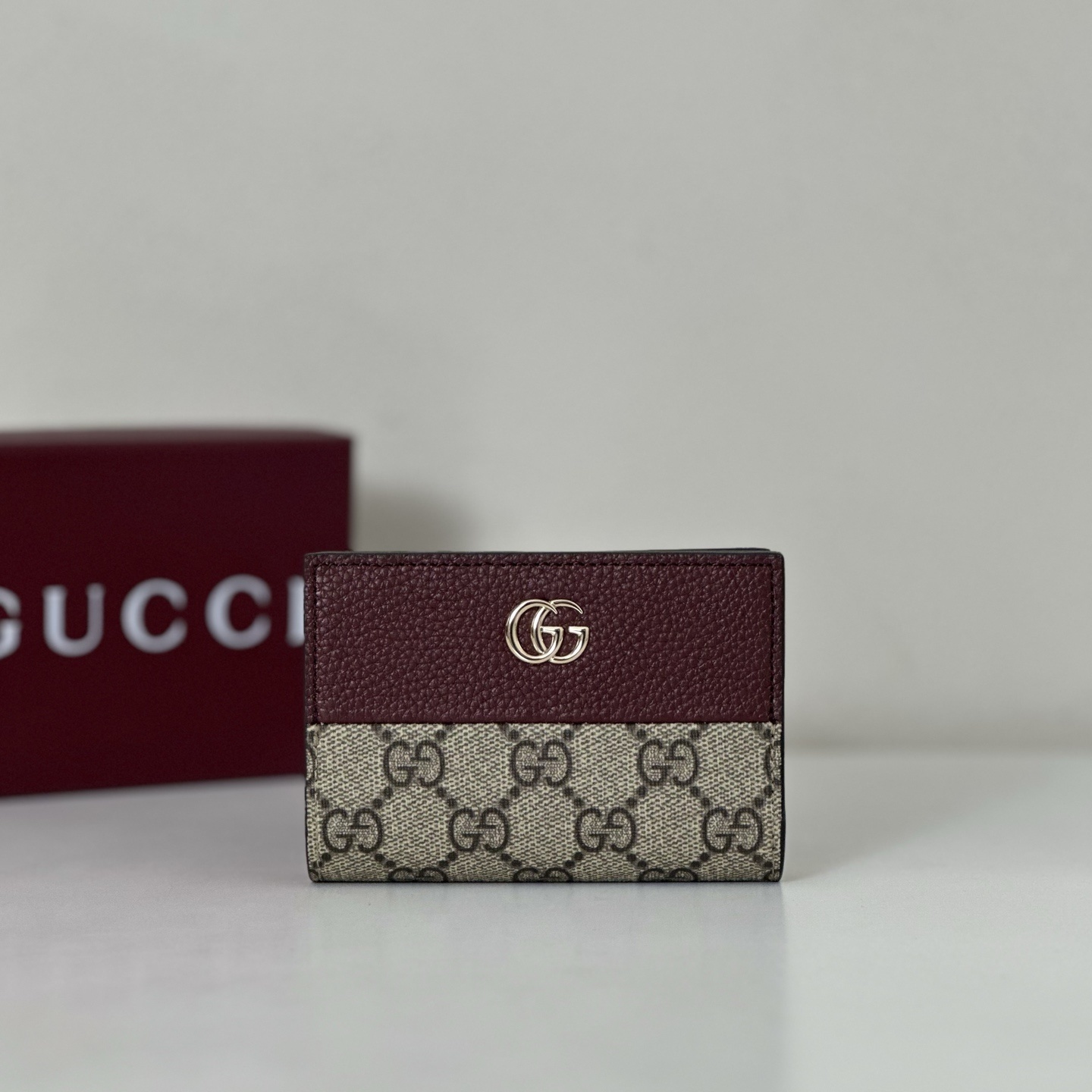Gucci GG Marmont bi-color small wallet