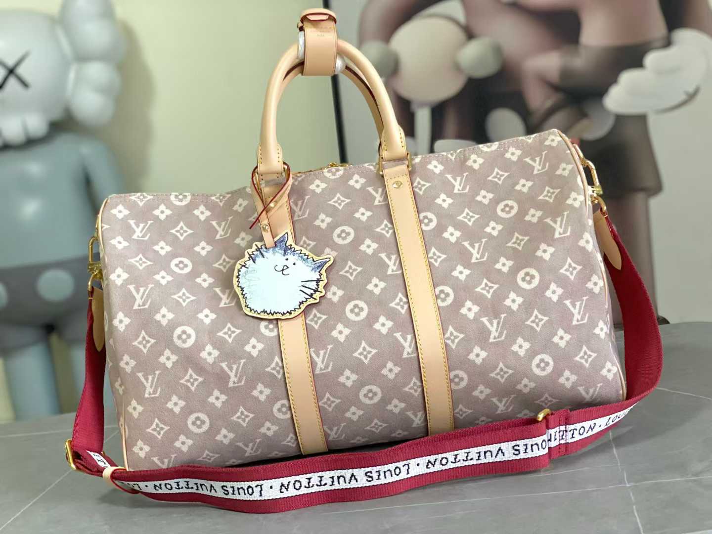 lv x Grace Coddington Keepall Bandoulière 45 bag