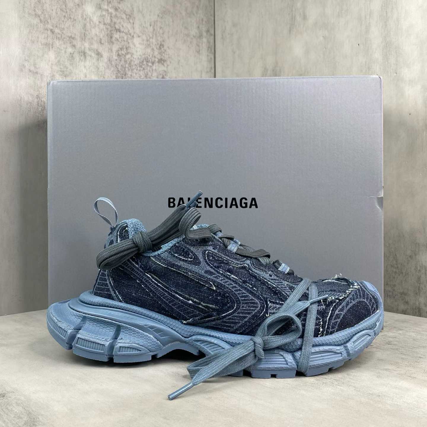 Balenciaga 3XL sneakers in a navy blue denim material