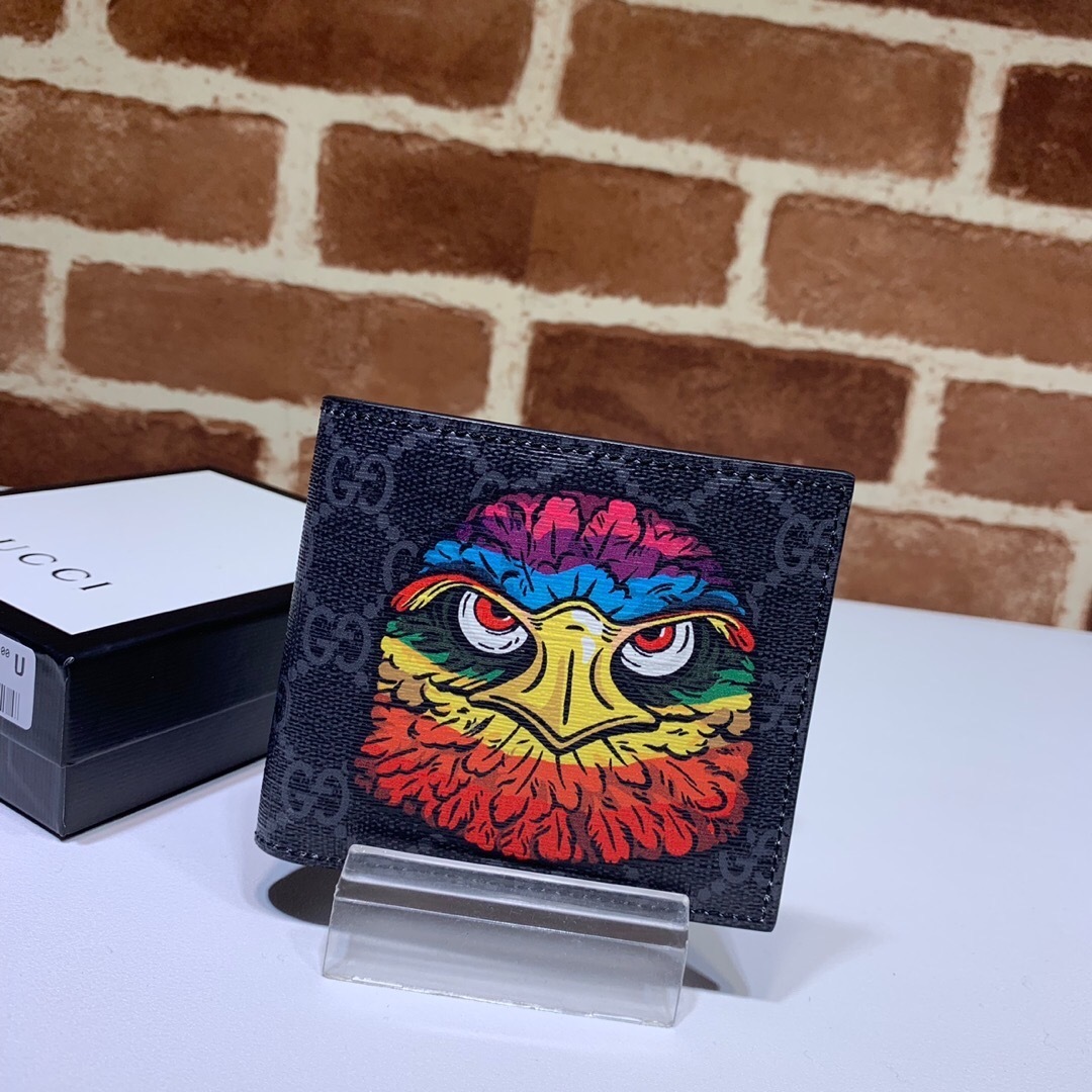 Gucci GG Supreme Eagle Bifold Wallet