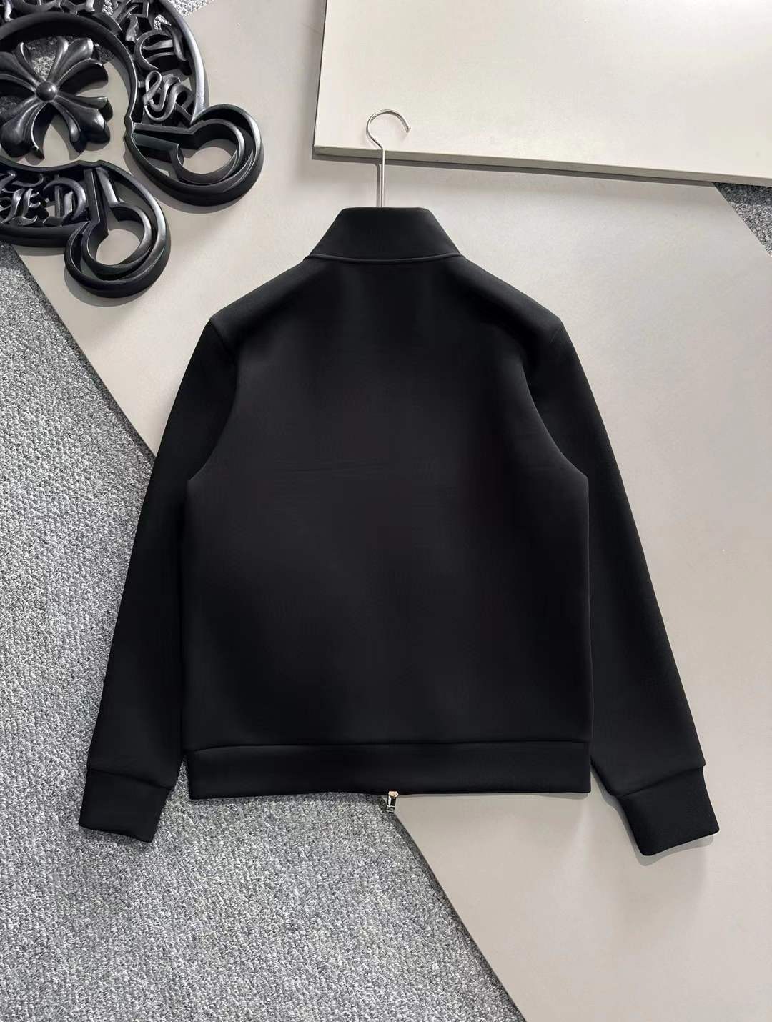 Burberry Gabardine Coach Jacket in black