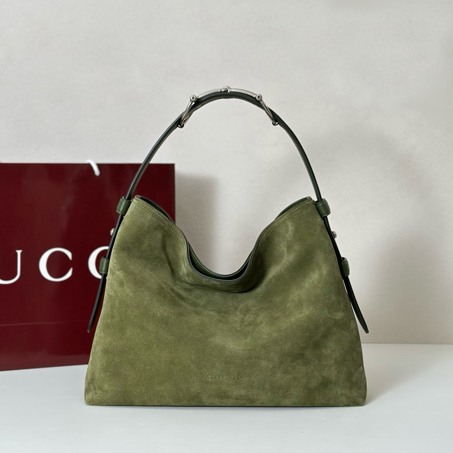 Gucci Schouler Minetta bag in green suede