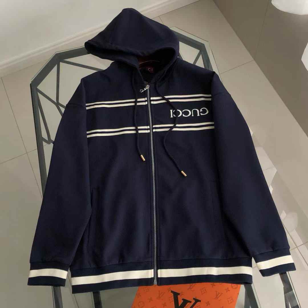 Gucci Logo-print zip-up hoodie made of technical jersey