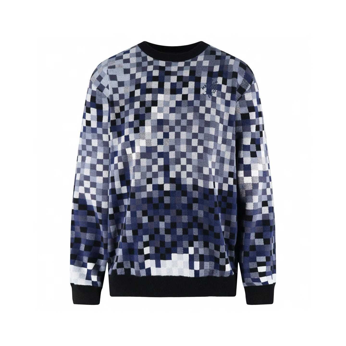 LV Vers Damoflage Jacquard Pullover in the multicolor cotton variant