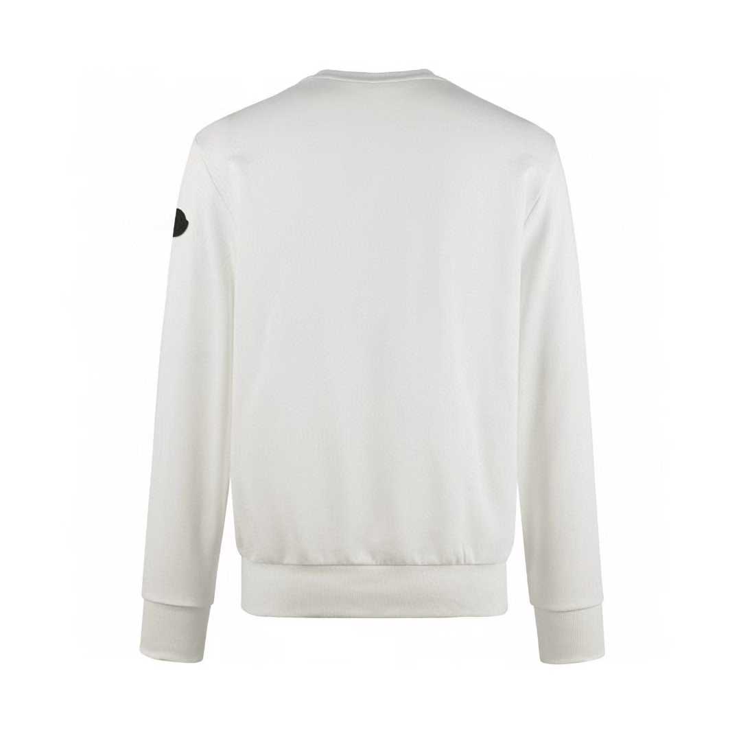 Moncler blurred logo sweatshirt made from cotton