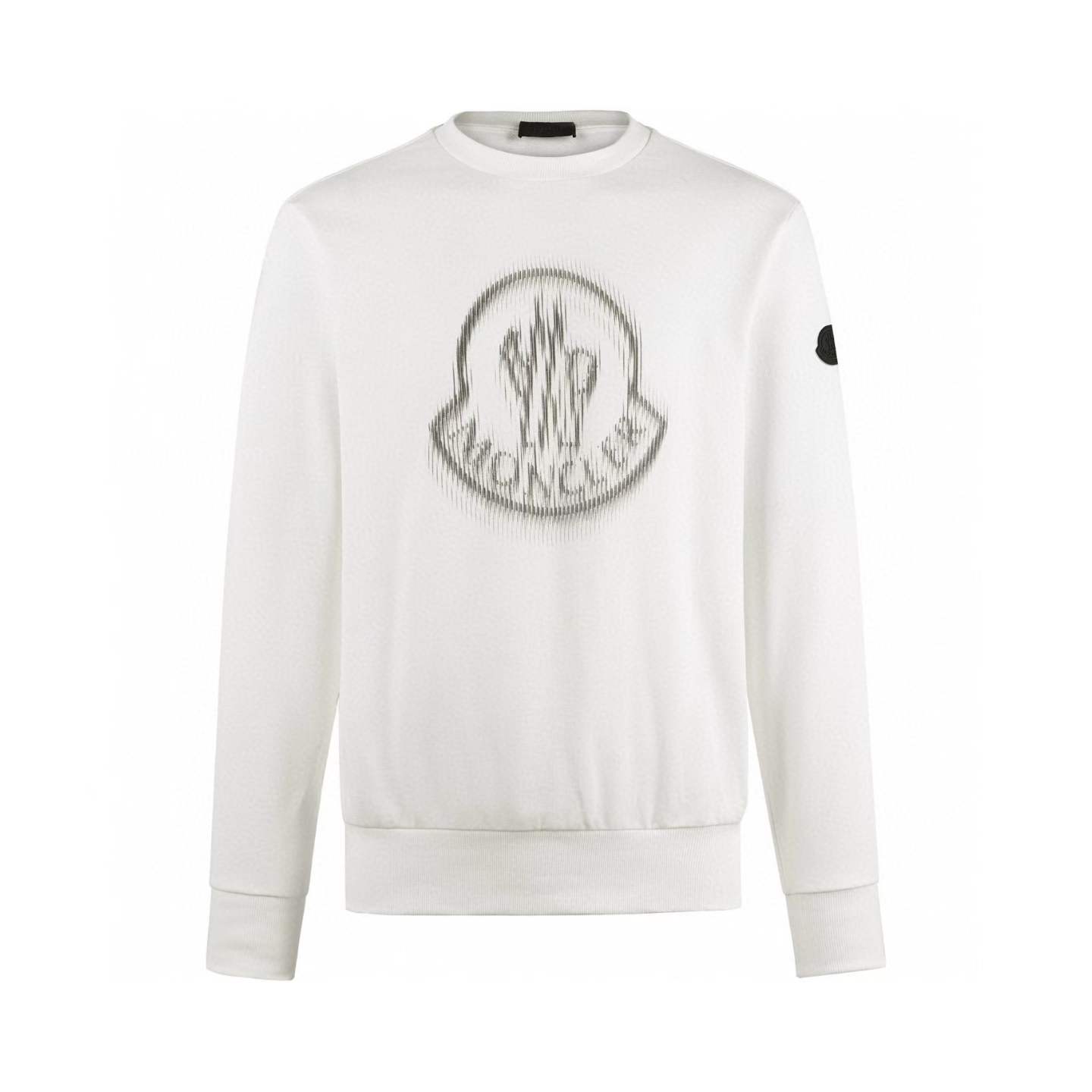 Moncler blurred logo sweatshirt made from cotton