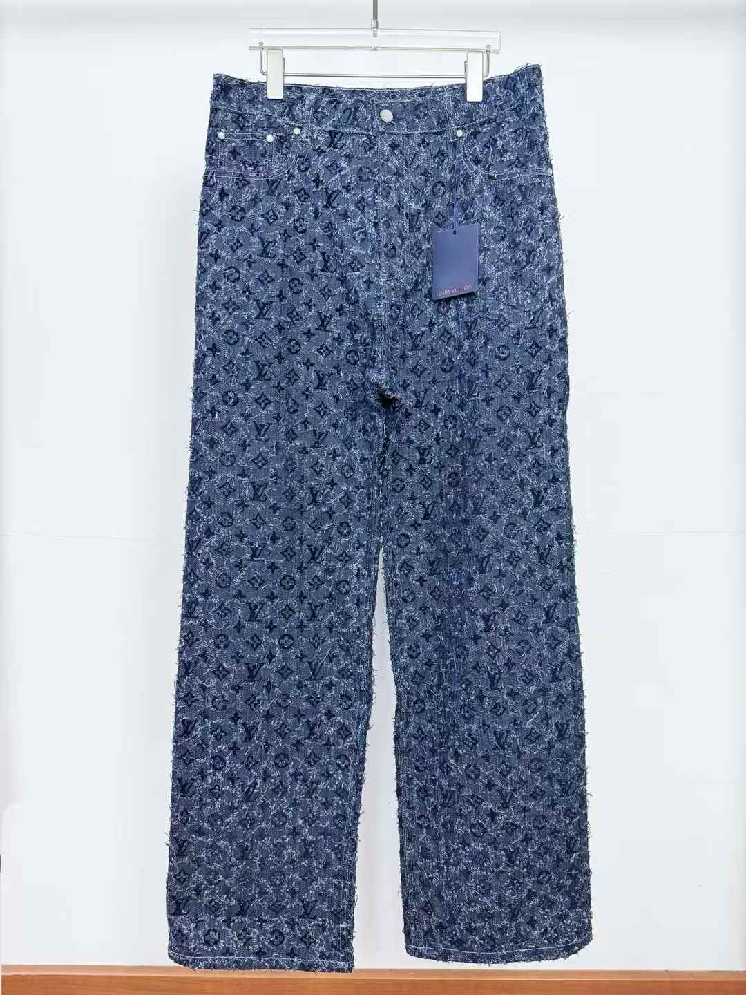 Givenchy Blue Geometric Straight Fit Jeans