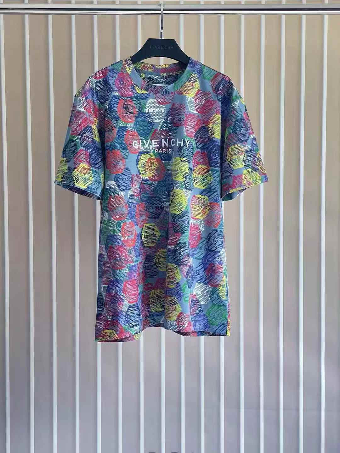 Givenchy x BSTROY multicoloured all-over patch print cotton T-shirt