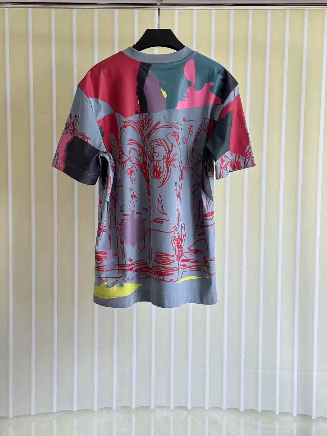 Givenchy printed multicolor cotton t-shirt 25 capsule collection with artist Tomo Campbel
