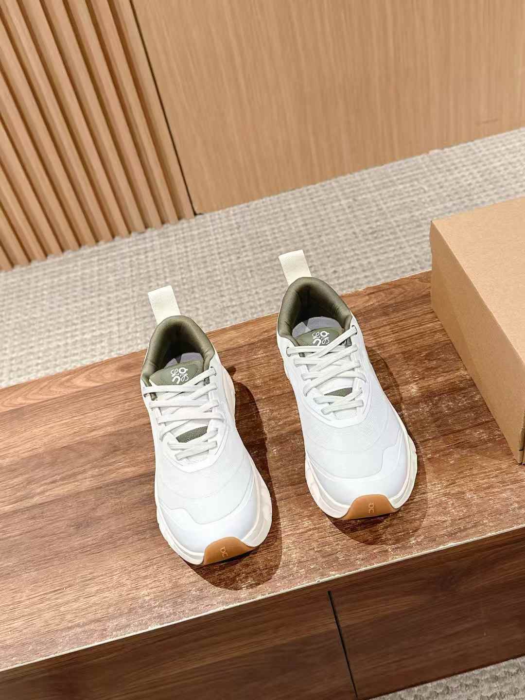Loewe x On Cloudtilt 2.0 sneaker in white and khaki