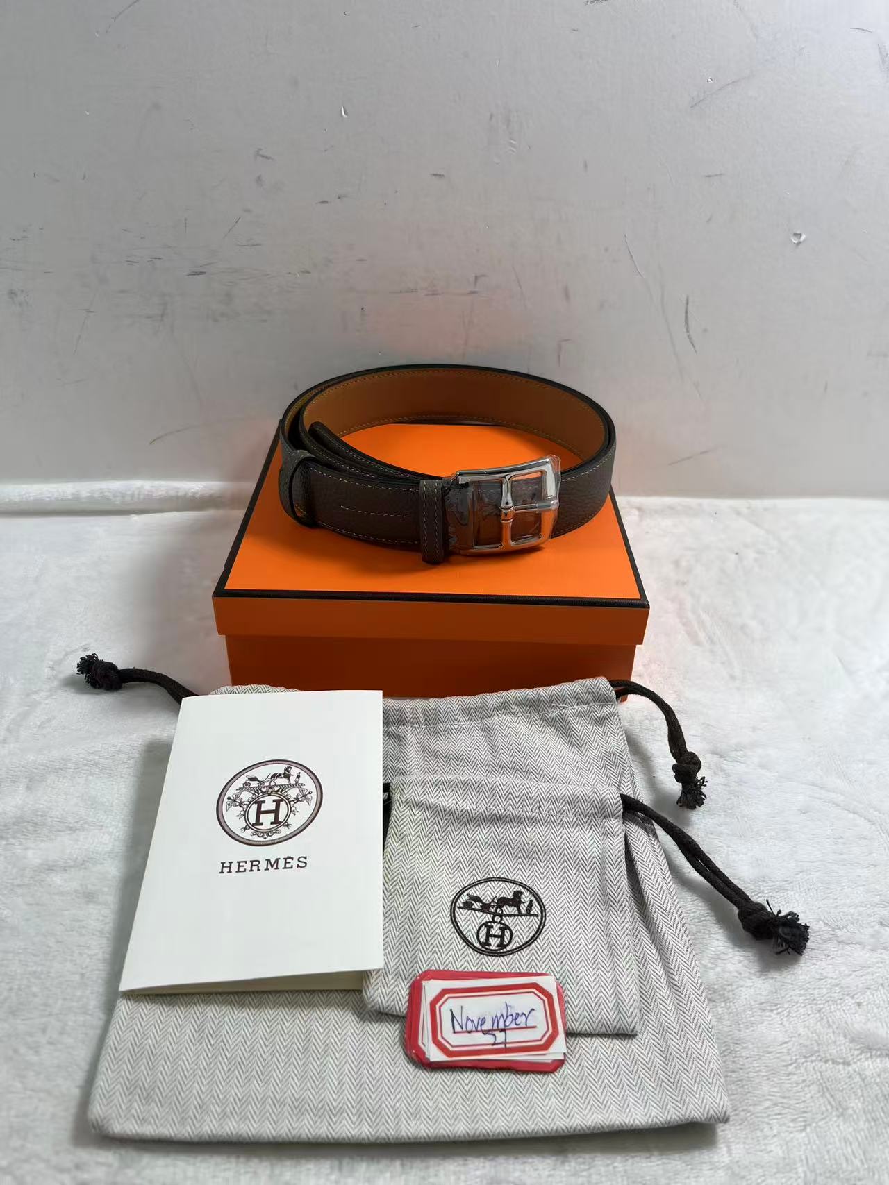 Hermes Etriviere 32 belt total length 100cm