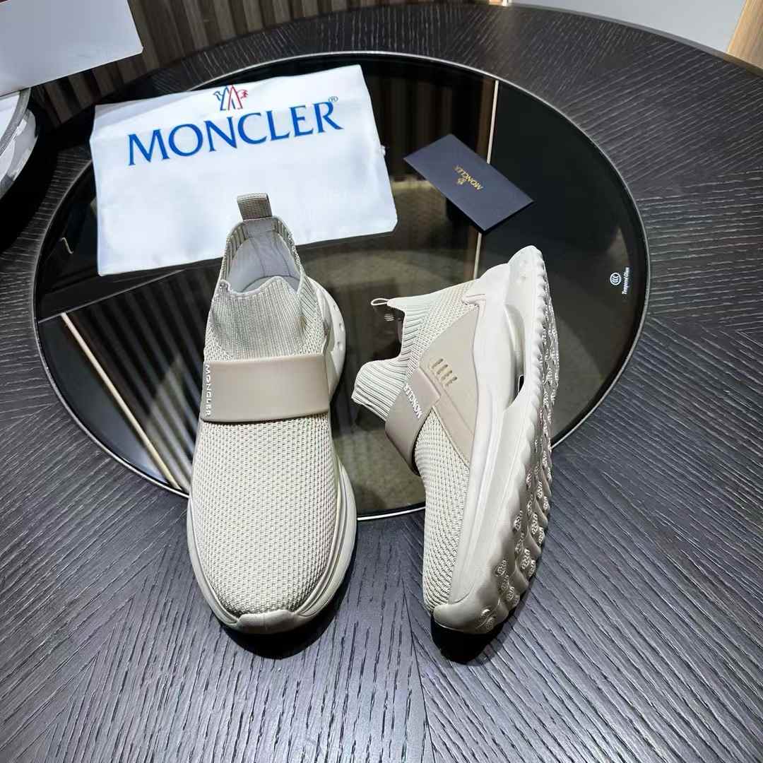 Moncler Altive slip-on sneakers in light beige