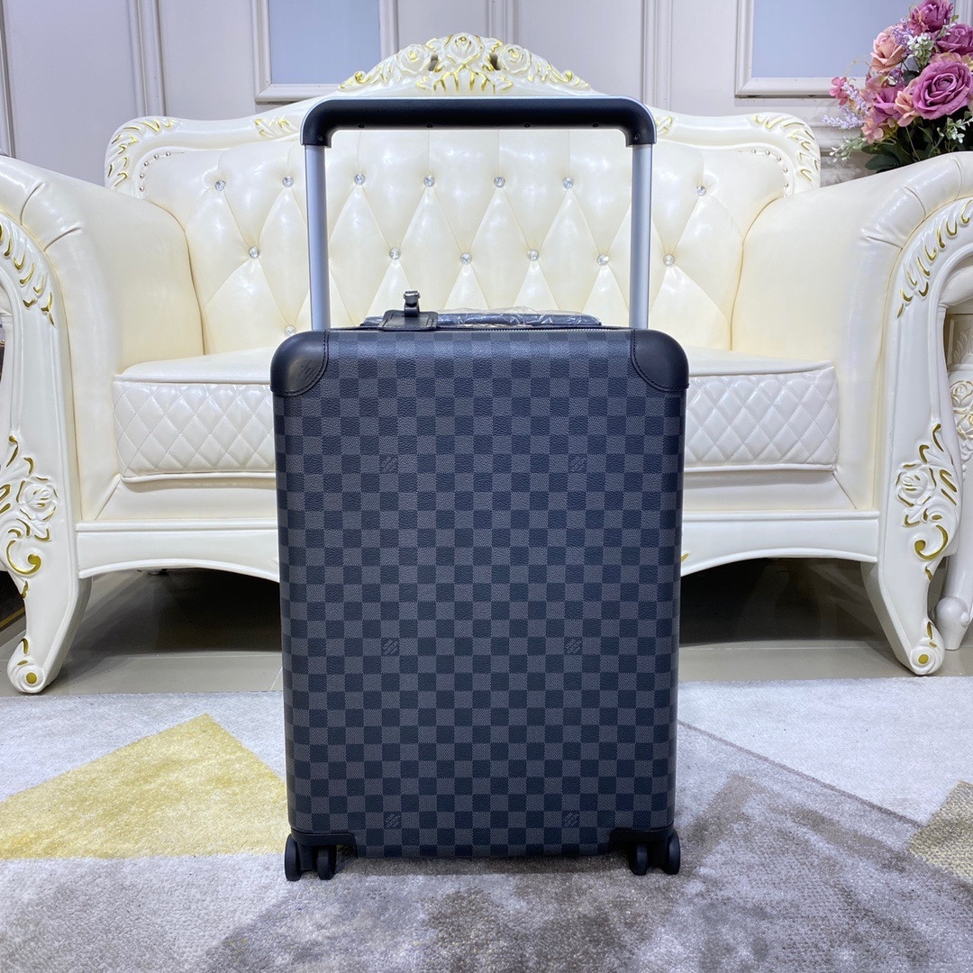 LV Horizon 55 carry-on suitcase in Damier Graphite canvas