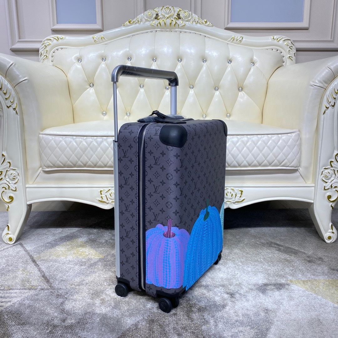 LV Kusama Horizon 55 suitcase