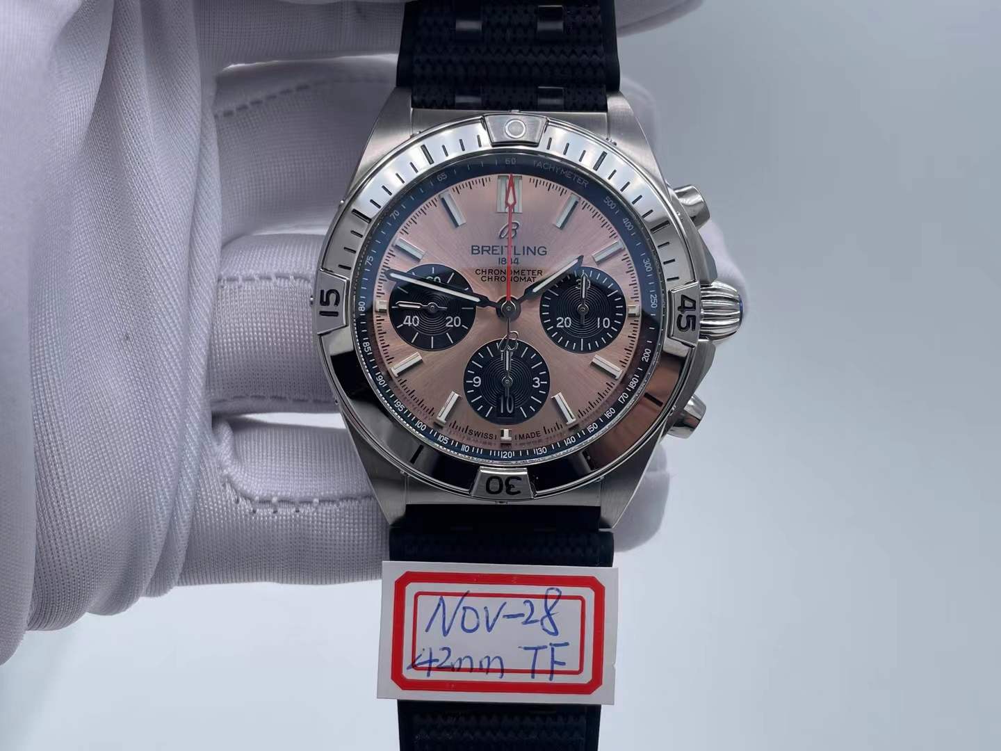 BSW0542D - Chronomat B01 V2 SS/SS Brown/Blk/Stk TF Asia 7750 $538