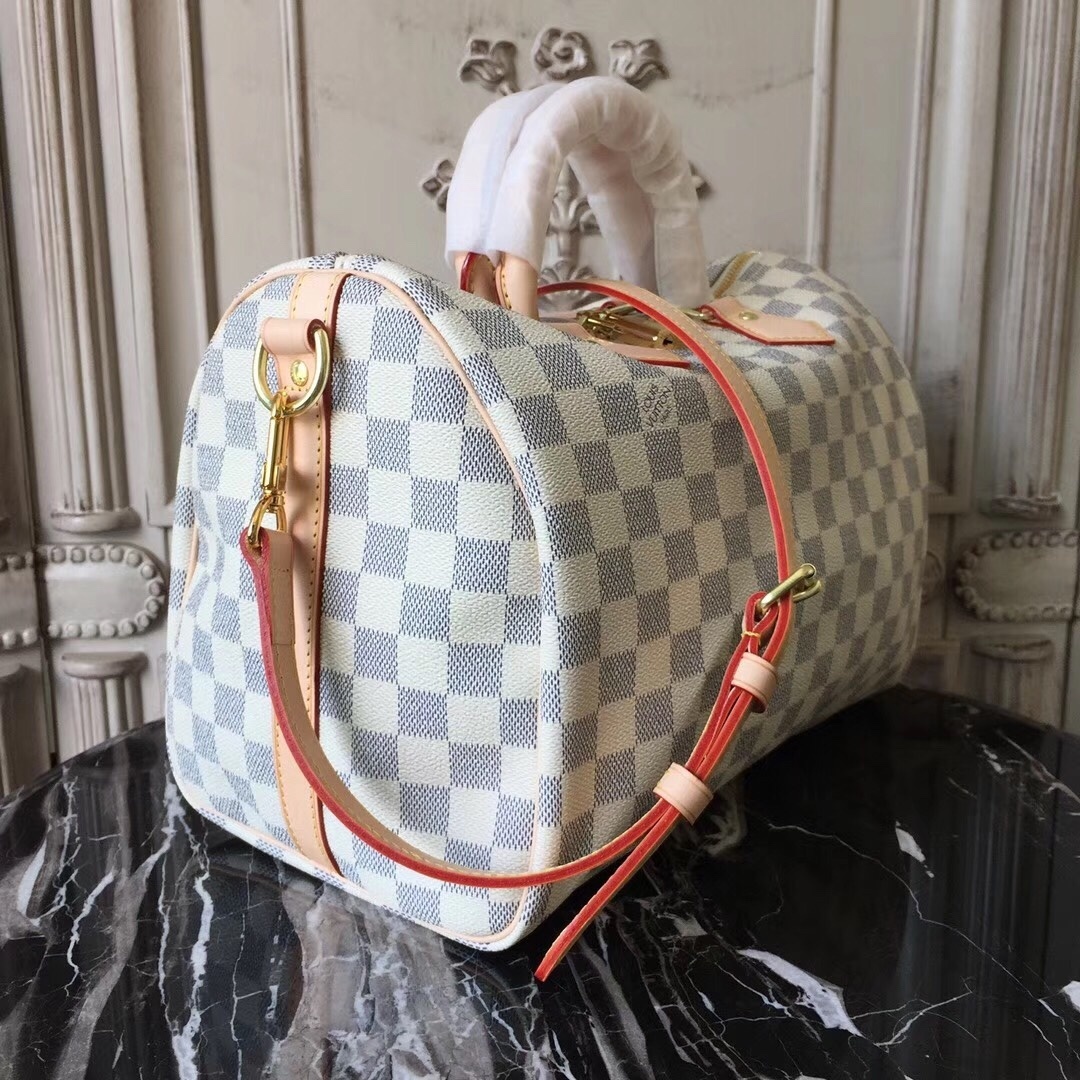 LV Damier Azur Speedy 30 Bandouliere bag
