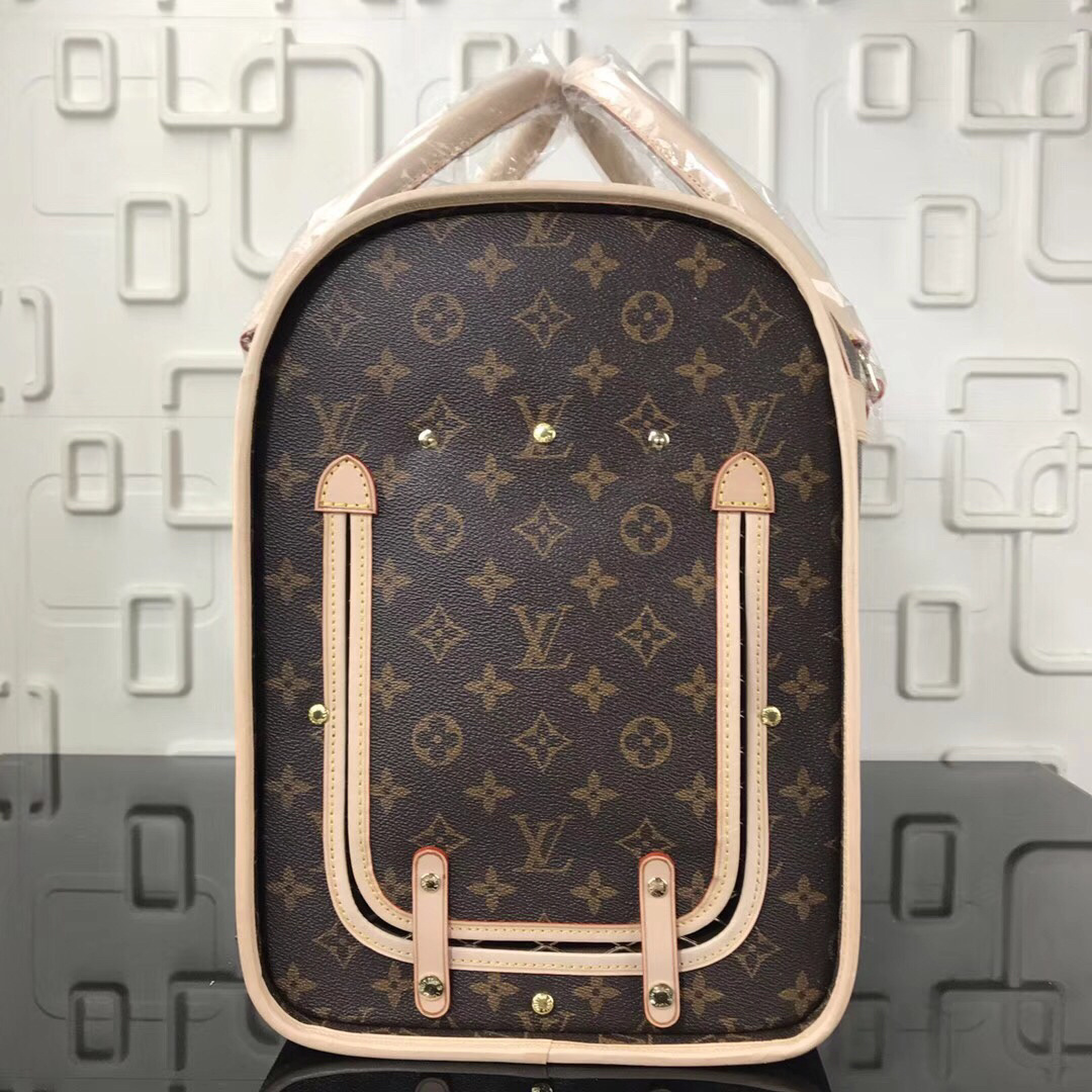 LV Monogram Canvas Sac Chien dog carrier bag