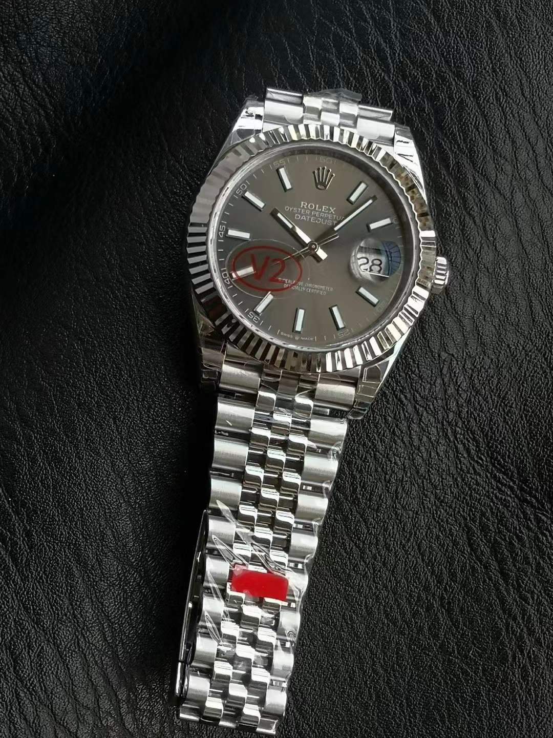 R2DJ0497 - DJ2 41mm Jub Wt Flt SS/SS Gry/Stk VSF V2 VS3235 $518