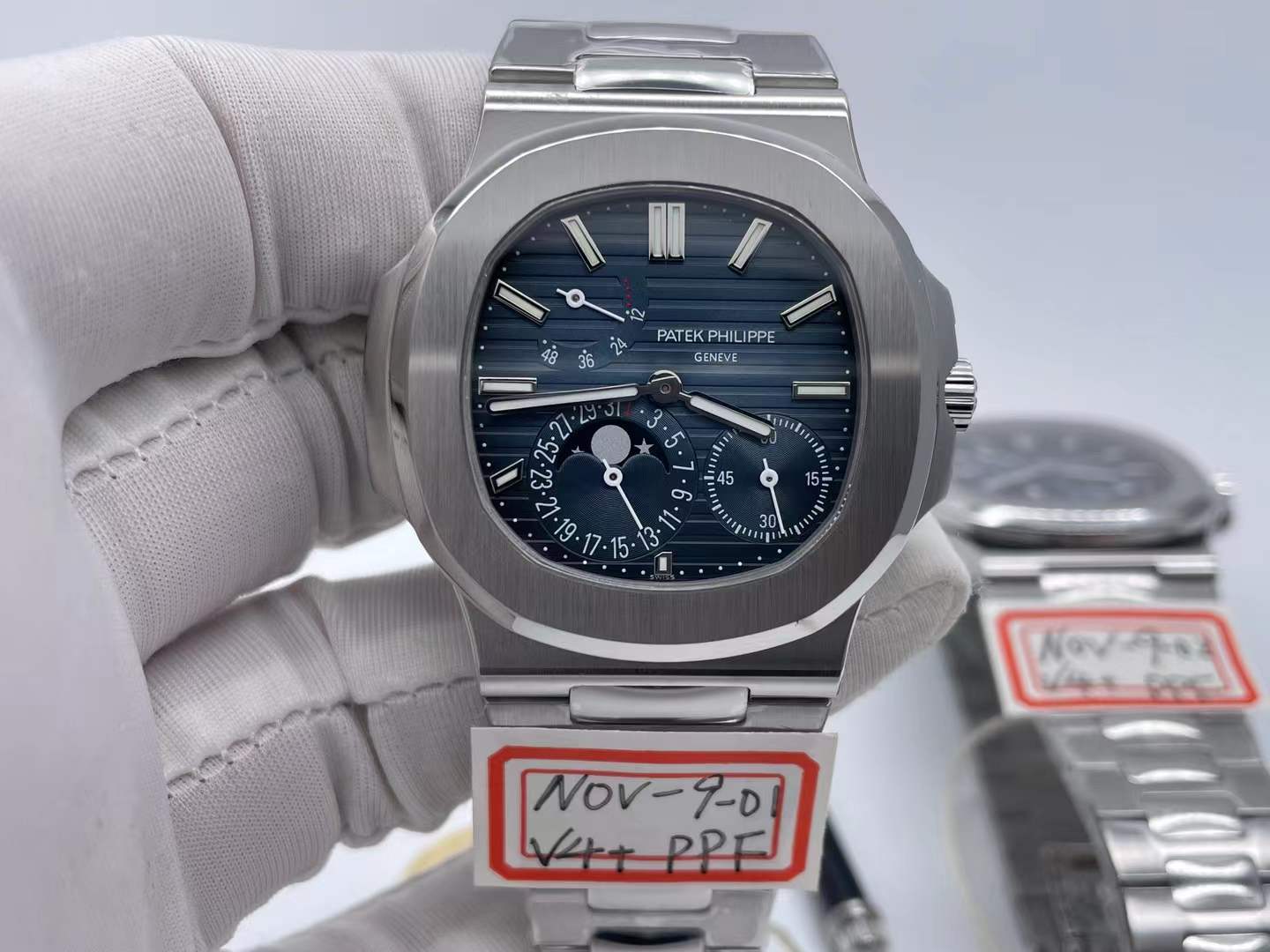 PP0513 -Nautilus Moon Phase 5712 ssiss Blue PPF V4 A240 $798