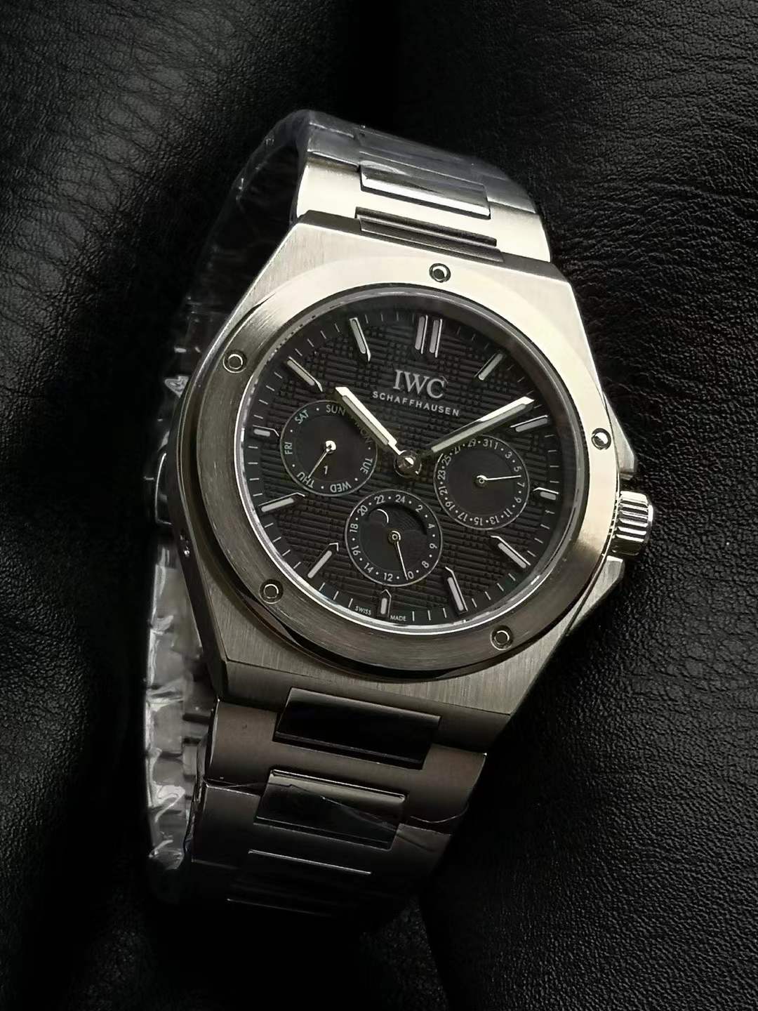 IWC Ingenieur Automatic 40 in stainless steel with a black dial.