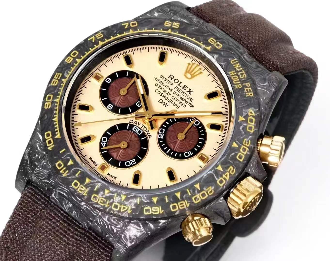 Rolex DiW Carbon Daytona "Desert Eagle Arabic" watch