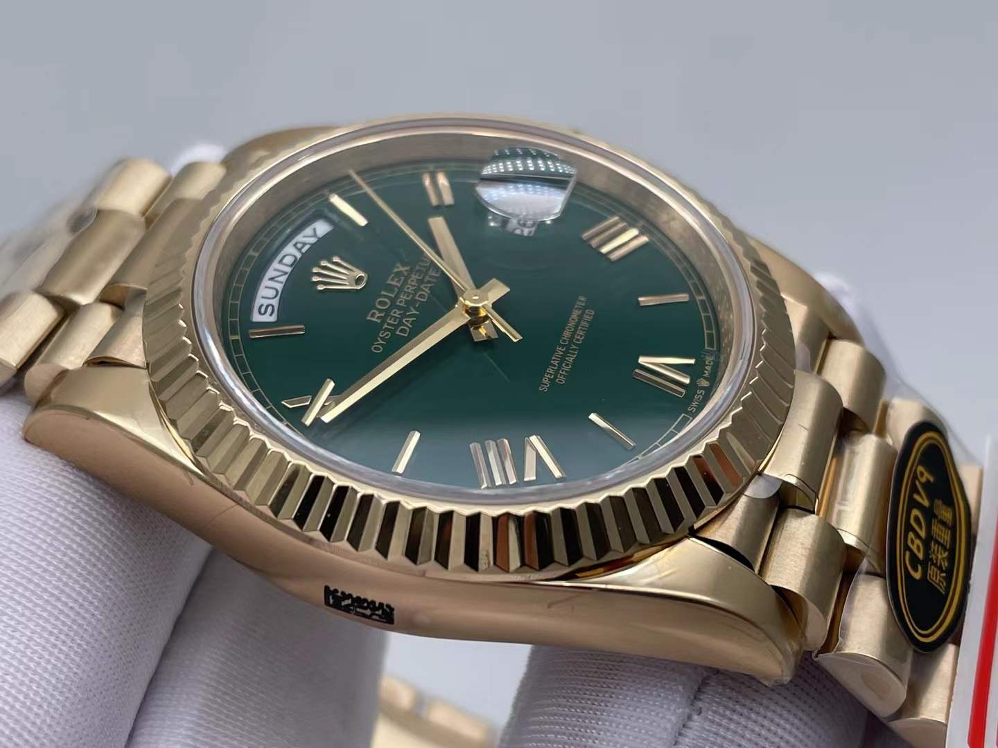 CBDF factory day-date green dial 40mm 3255 added weight