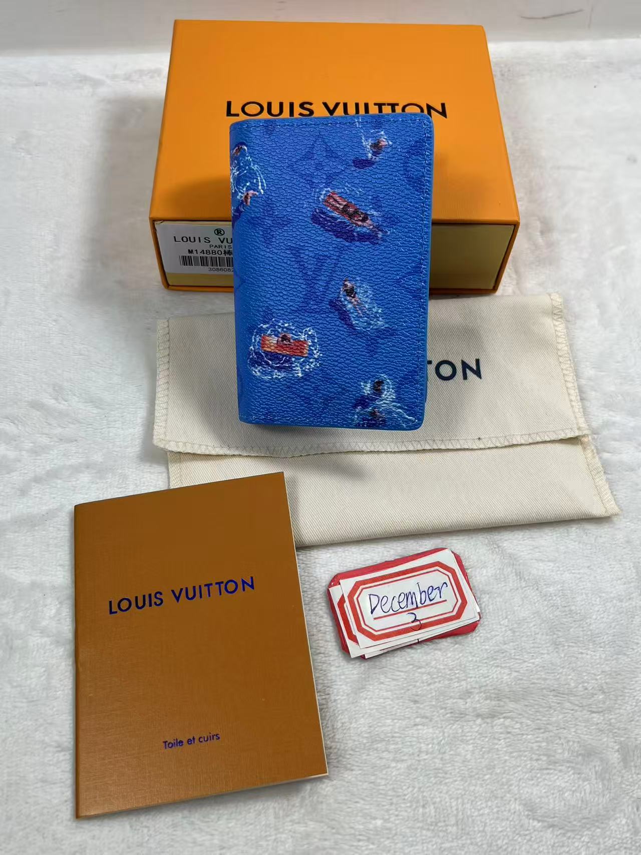 LV pocket organizer blue