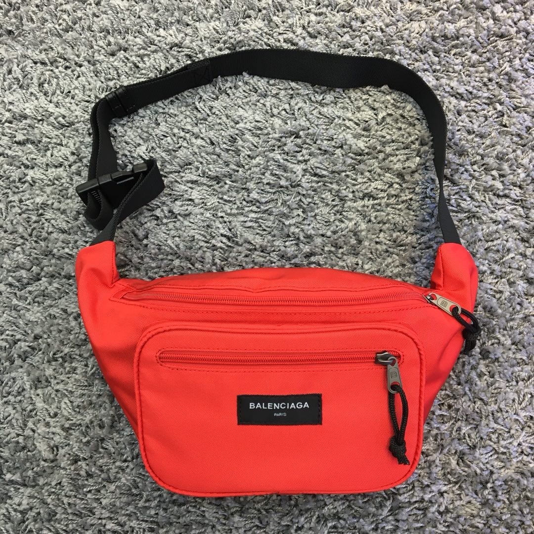 Balenciaga Explorer belt pack in red nylon
