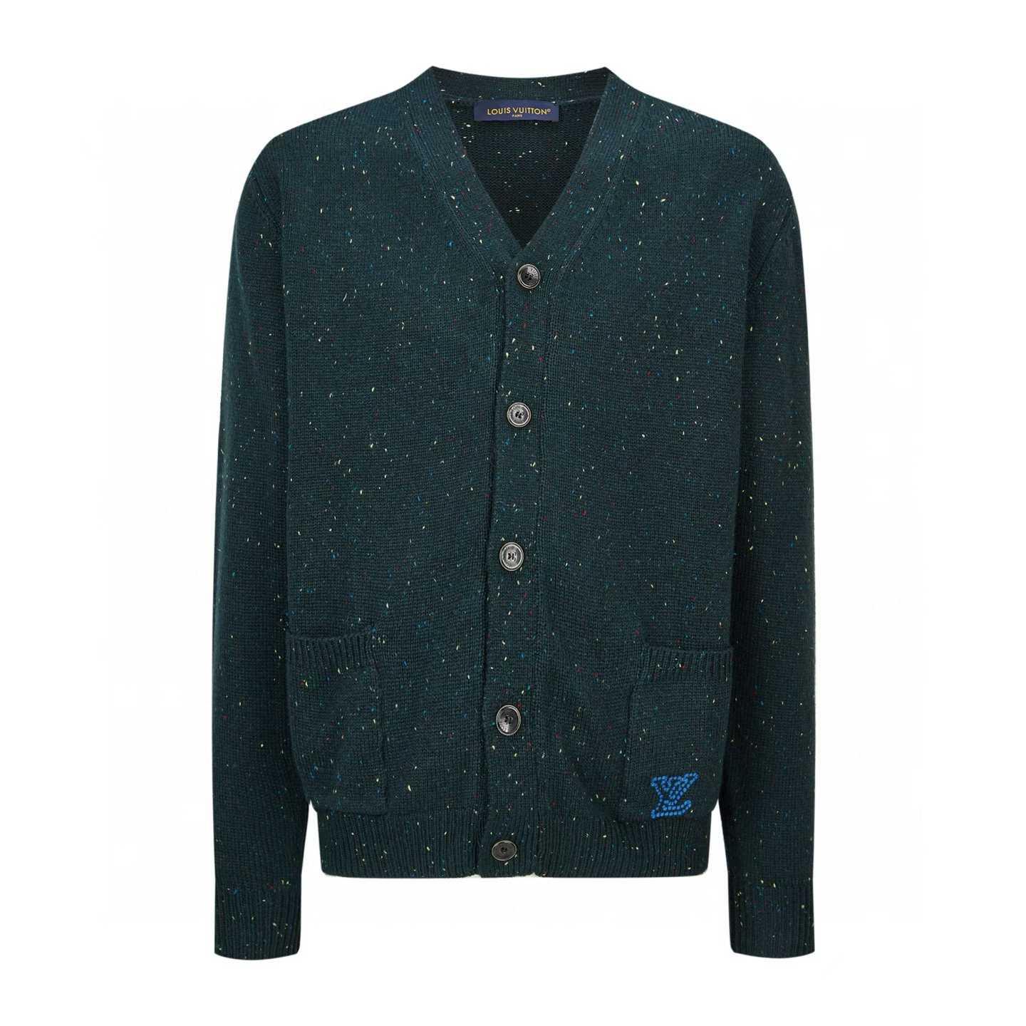 lv cashmere cardigan green
