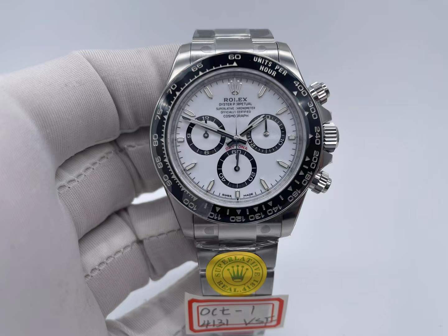 ROLDYT0489A - Daytona 126500 CER SS/SS White 904L VSF DD4131 $798