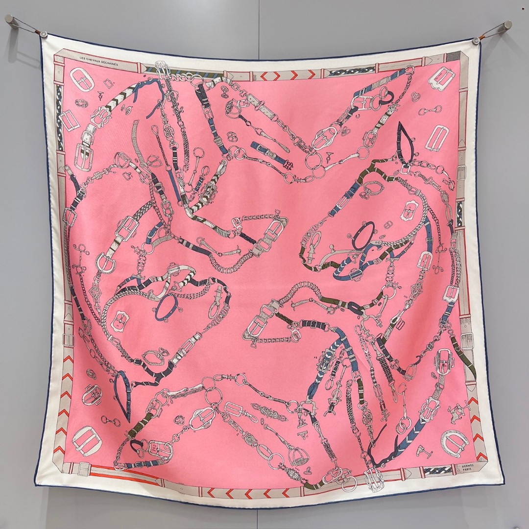 Hermes "Les Chevaux Déchaînés" scarf or shawl
