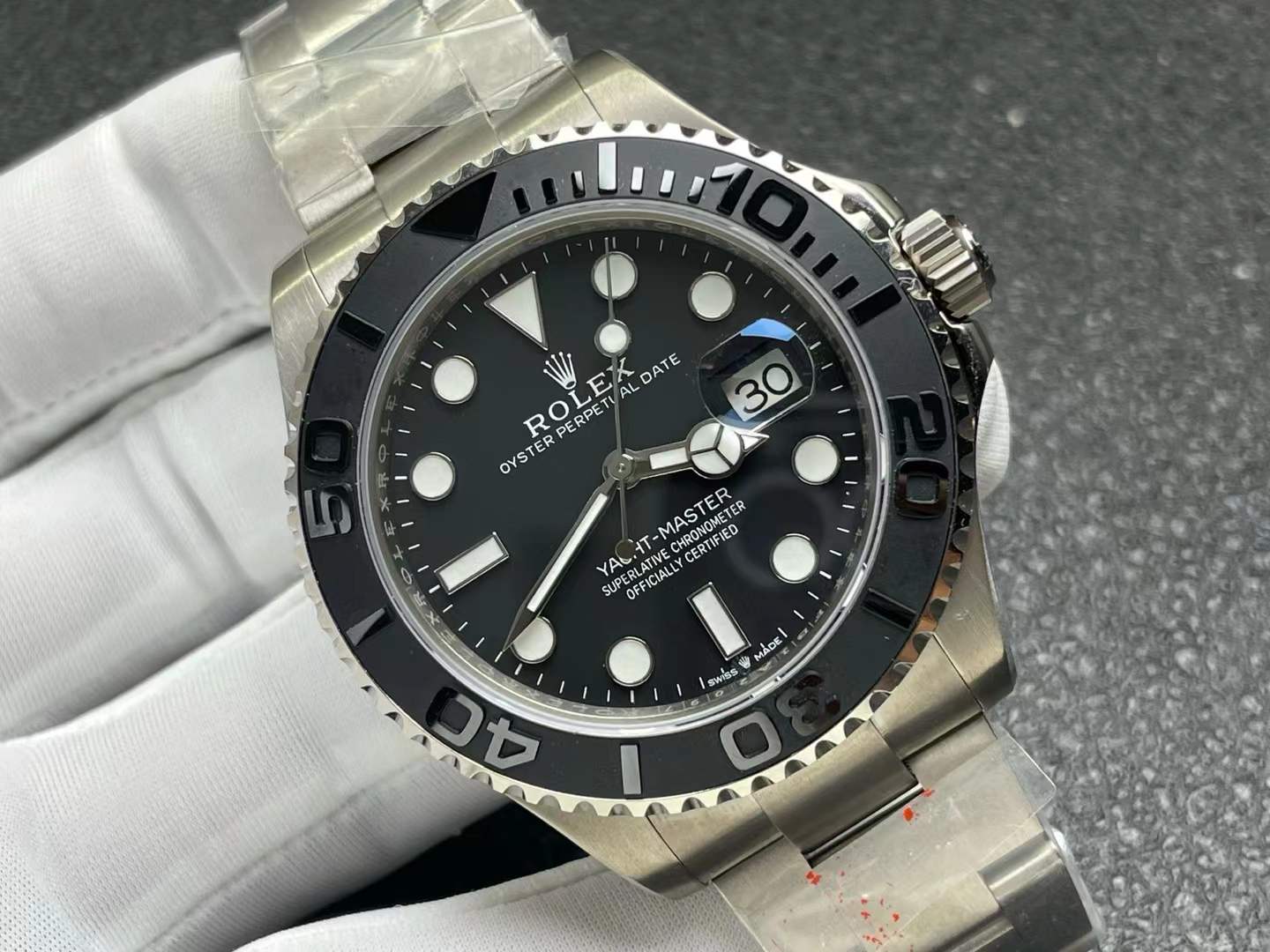 Rolex Yacht-Master 42 in RLX titanium with a black dial and a titanium bracelet, reference number 226627