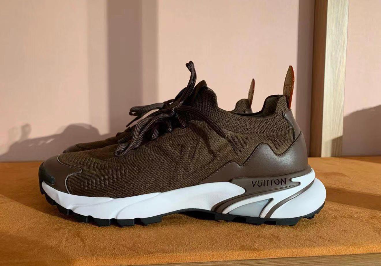 LV Runner Tatic sneaker in a brown colorway