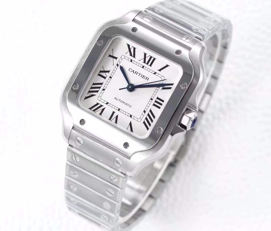CAR0463E - Santos De Cartier Ladies 35mm SS/SS Wht BVF MY9015 $478
