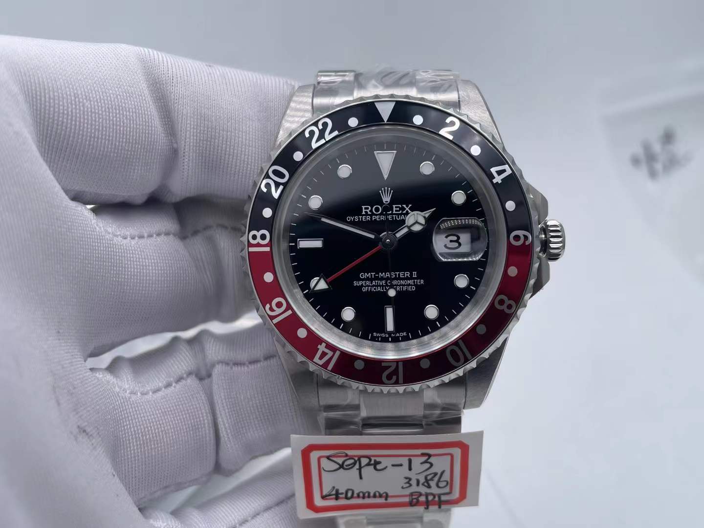 ROLGMT0312C - GMT II 16710 Coke SS/SS Blk BPF VR3186 CHS $348