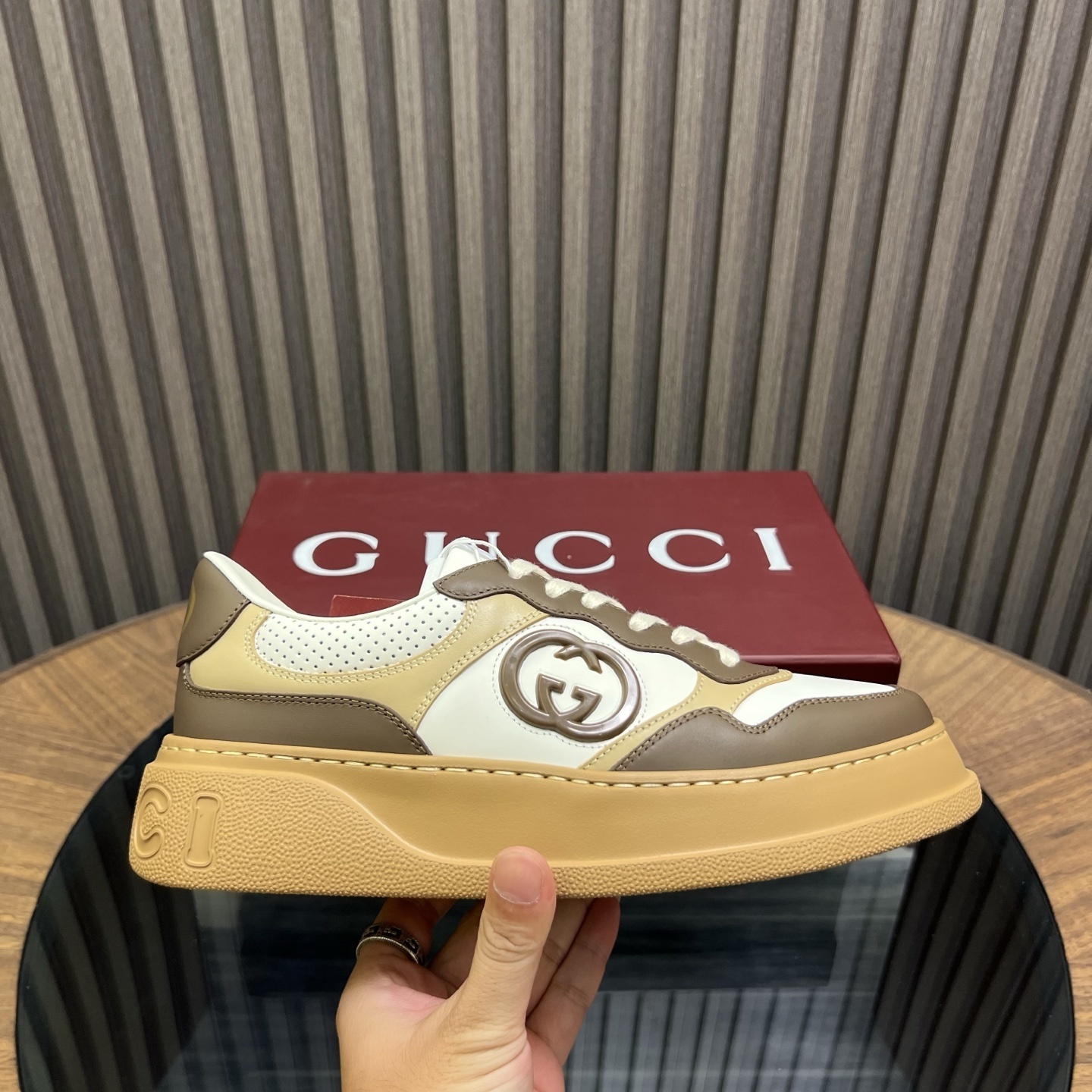 Gucci MAC80 leather sneakers