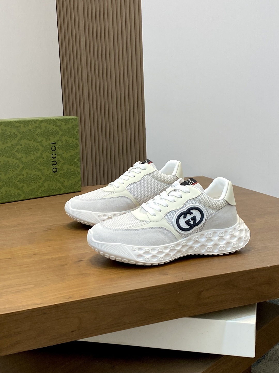 Gucci Ripple sneakers with mesh panelling and the signature Interlocking G logo