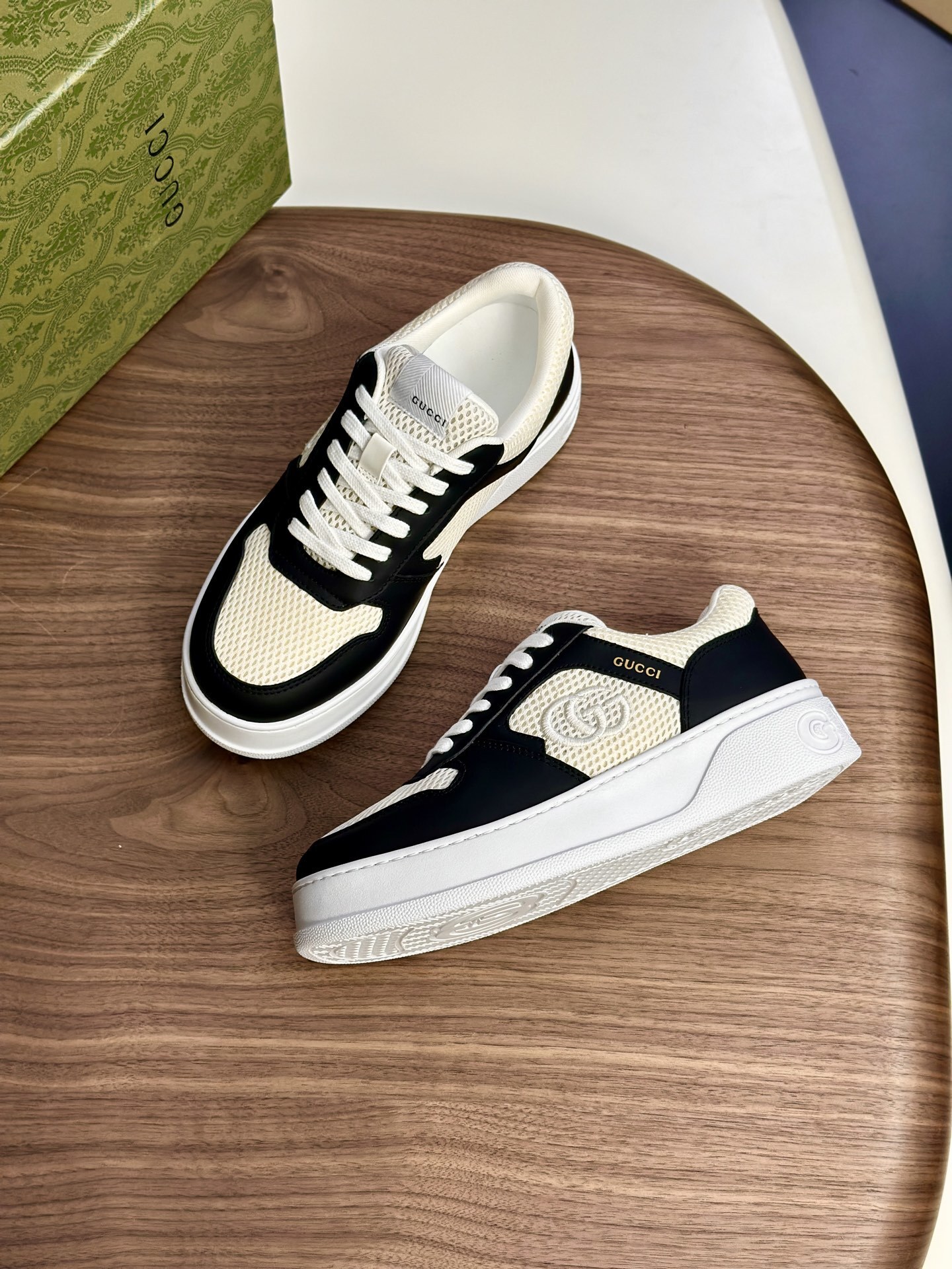 Gucci MAC80 sneaker in a black and white colorway