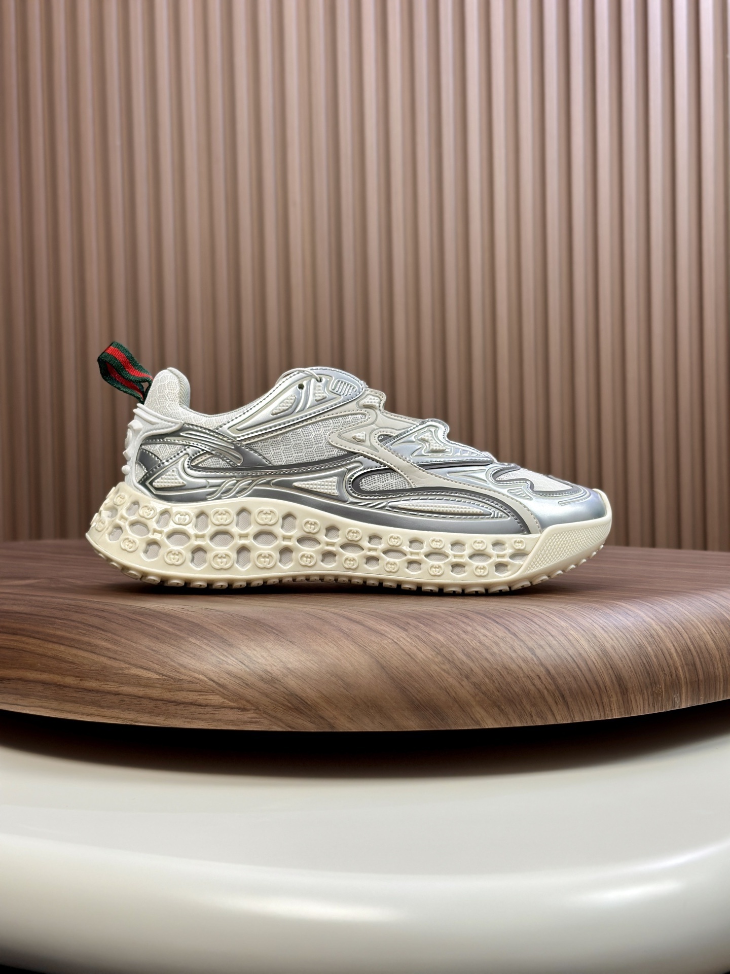 Gucci Cub3d trainer in grey Demetra and mesh