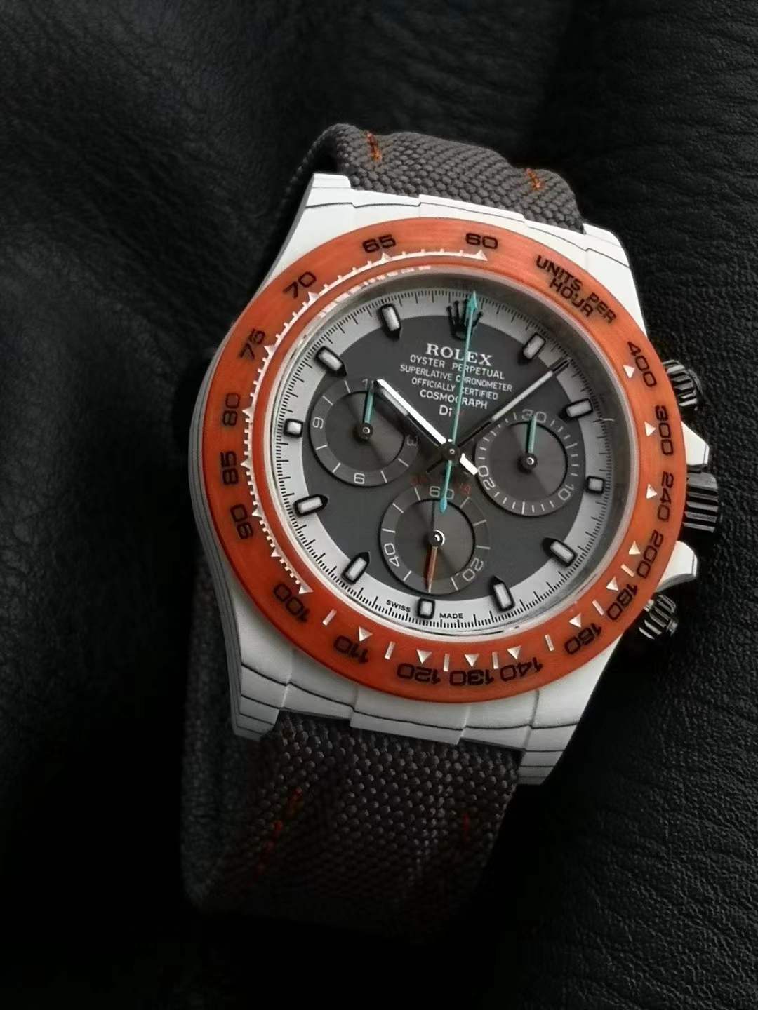 Daytona Ocellaris watch in white quartz fiber