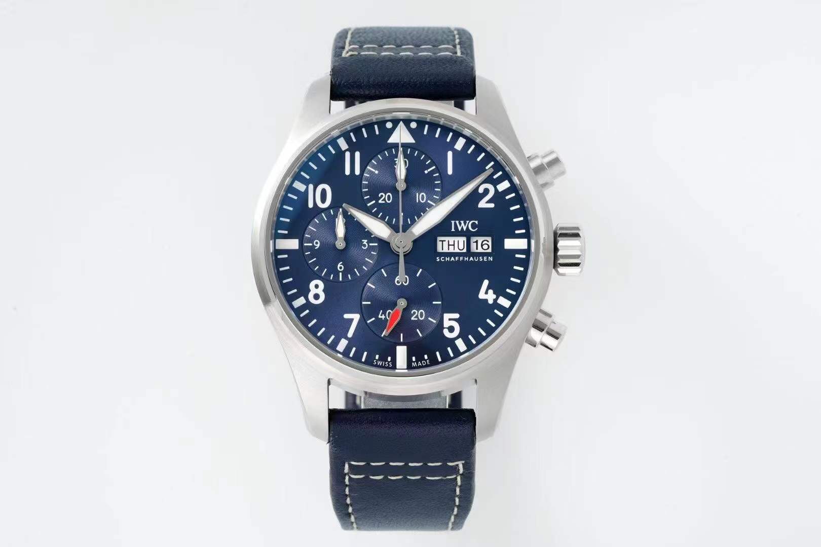 IWC0570B - Pilot Chrono IW388102 SS/SS Blue APSF SA69385 $598