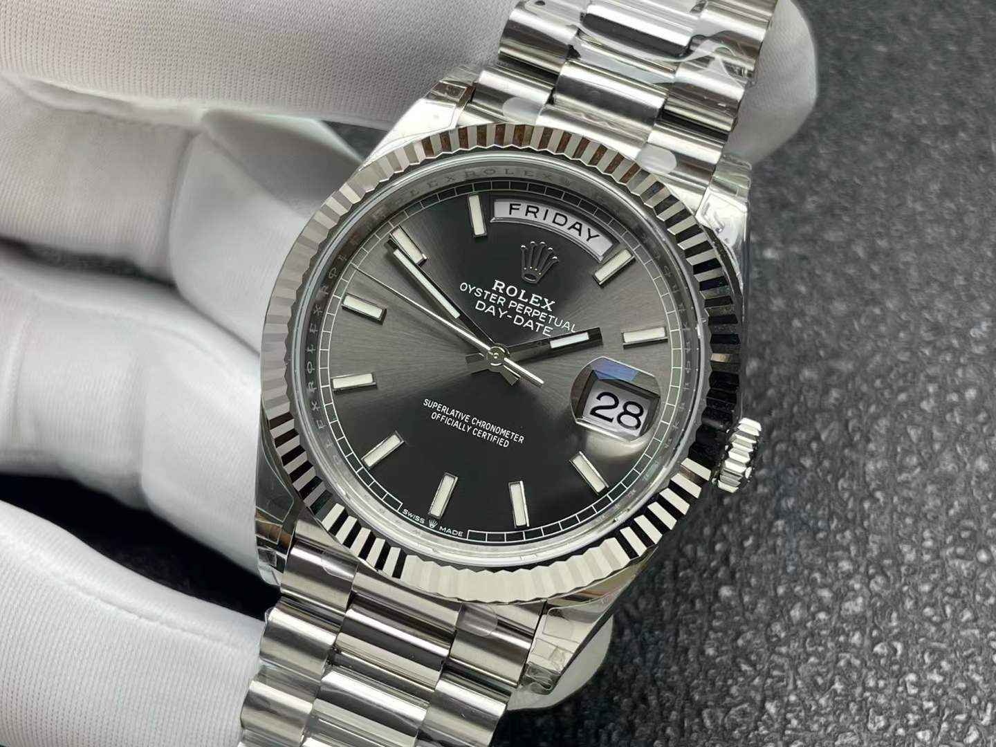 R2DJ0398C - DJ2 41mm Jub Flt 904L SS/SS Gry/Stk GMF V2 VR3235 Starting at: $438.00