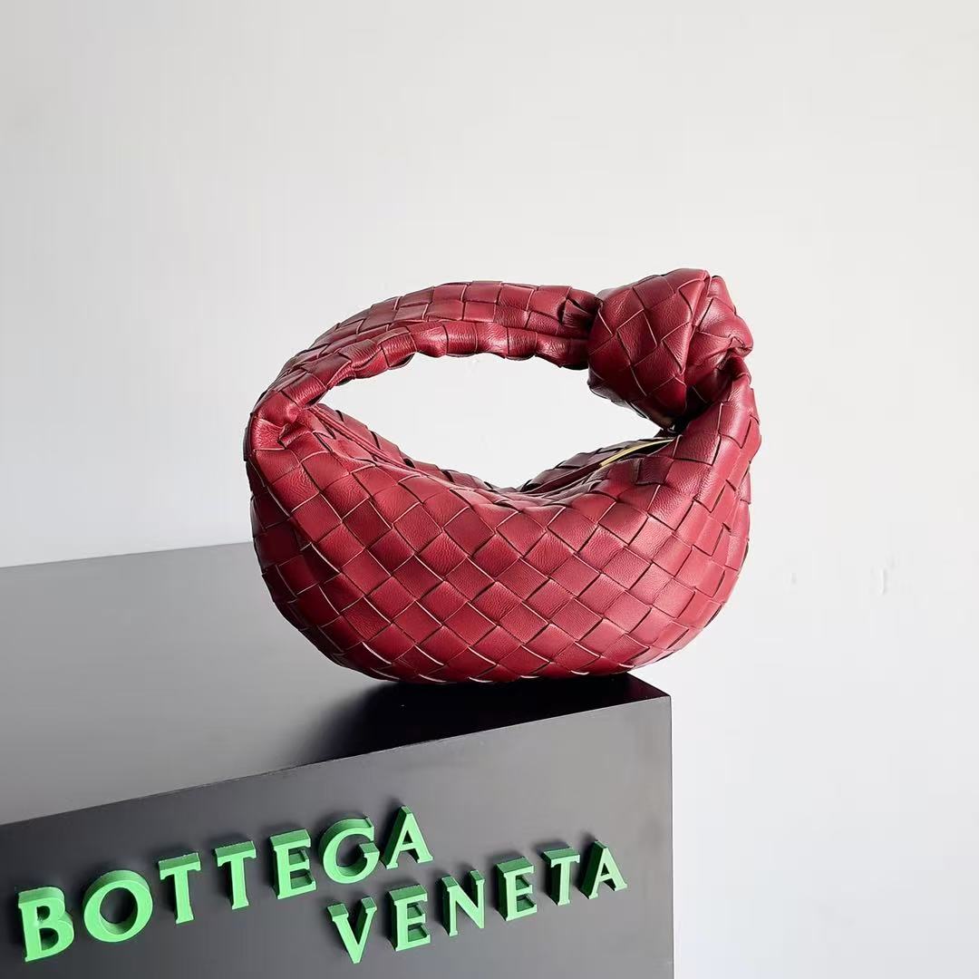 Bottega Veneta Mini Jodie bag in red woven leather